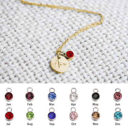 CUSTOMIZED NAME NECKLACE WITH BIRTHSTONE