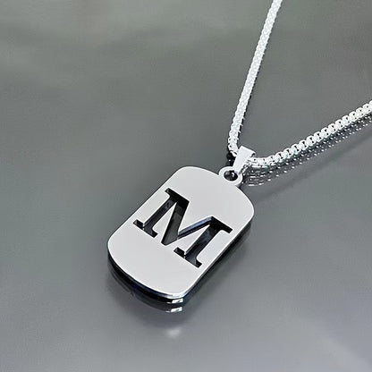 LETTER CUTOUT PENDANT