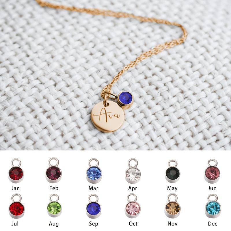 CUSTOMIZED NAME NECKLACE WITH BIRTHSTONE