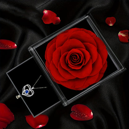 Eternal Rose Gift Box with Pendant Necklace