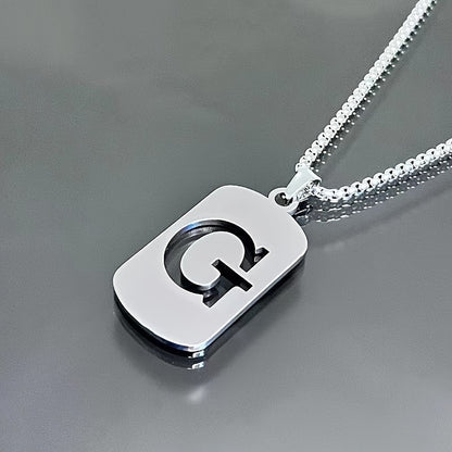 LETTER CUTOUT PENDANT