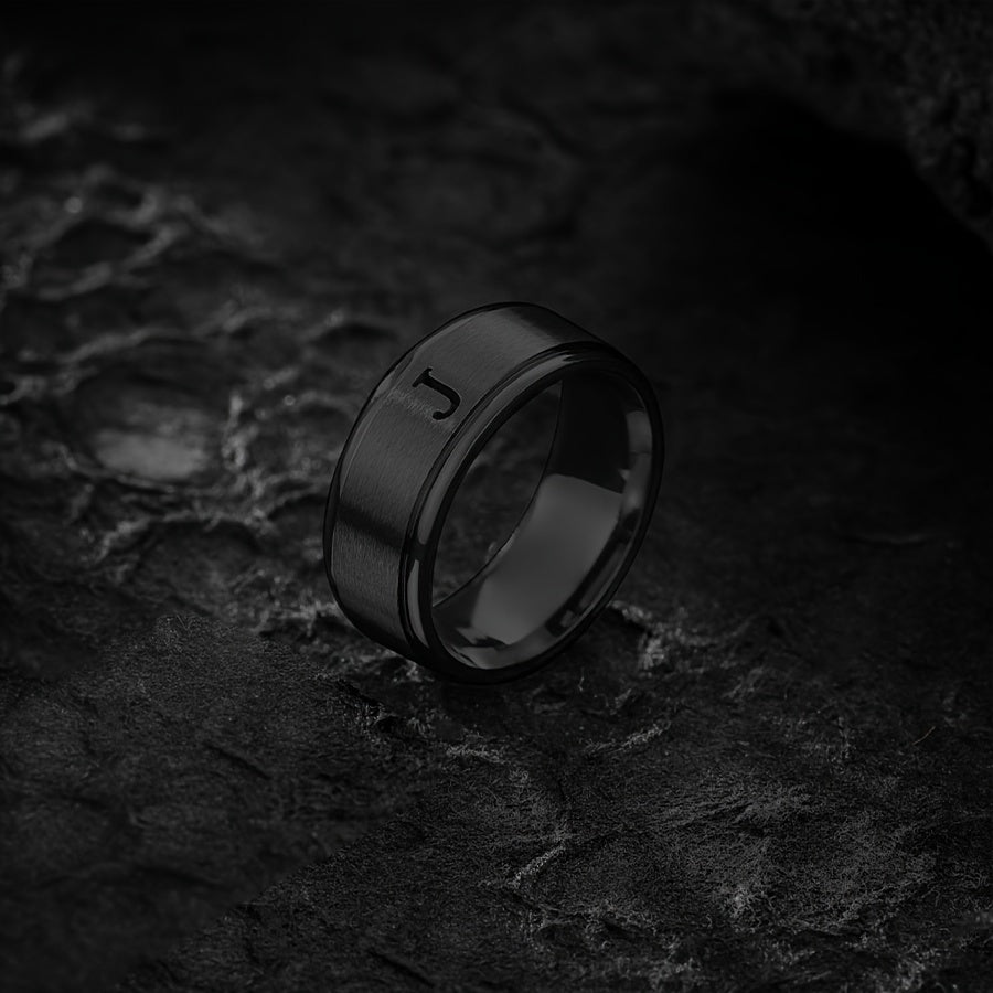 STAINLESS LETTER RING