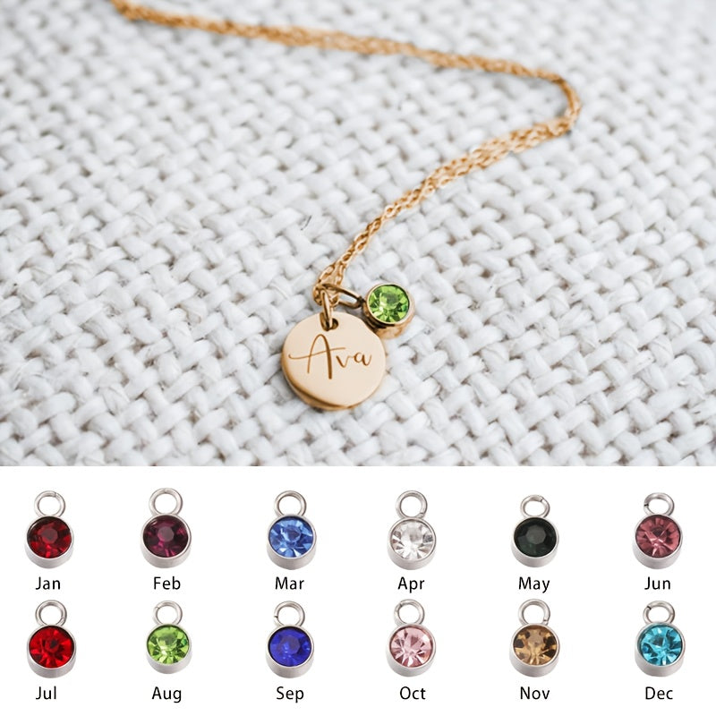 CUSTOMIZED NAME NECKLACE WITH BIRTHSTONE