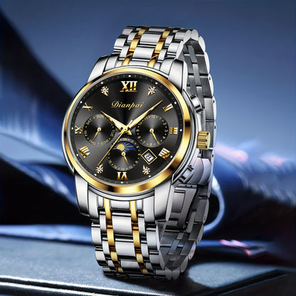 Men’s Automatic Blue Dial Moon Phase Watch