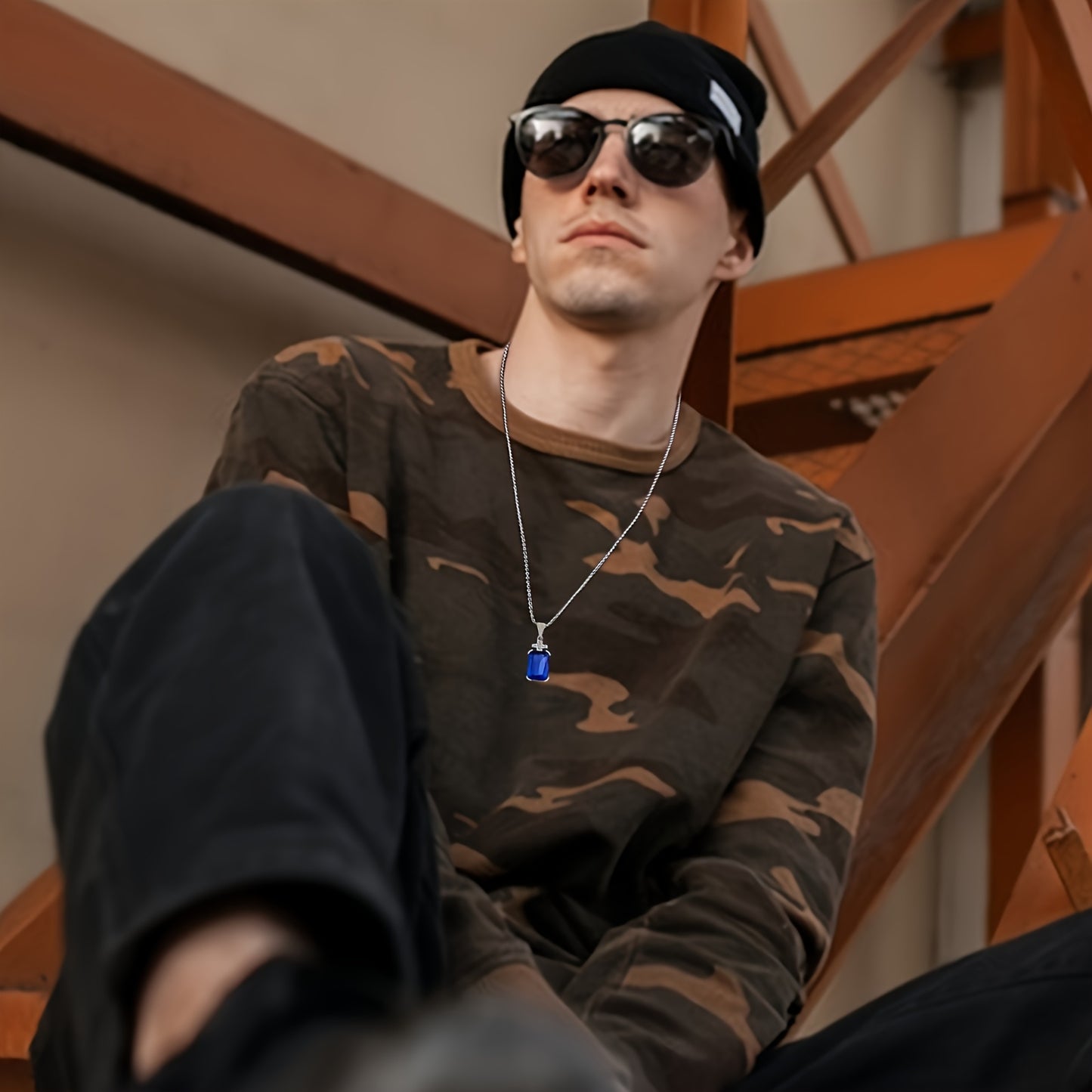 MEN'S VINTAGE CROSS NECKLACE 304L STAINLESS STEEL