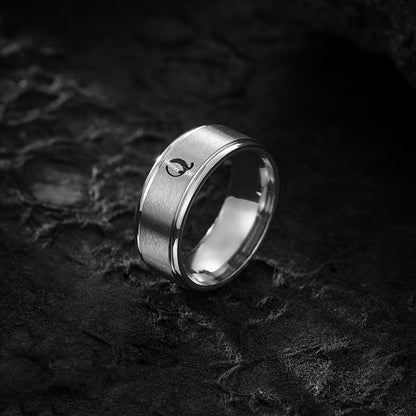 STAINLESS LETTER RING