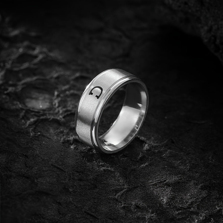 STAINLESS LETTER RING