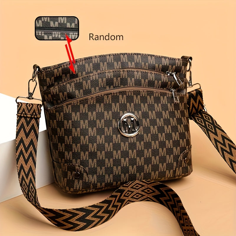 ELEGANT MONOGRAMMED FAUX LEATHER TOTE