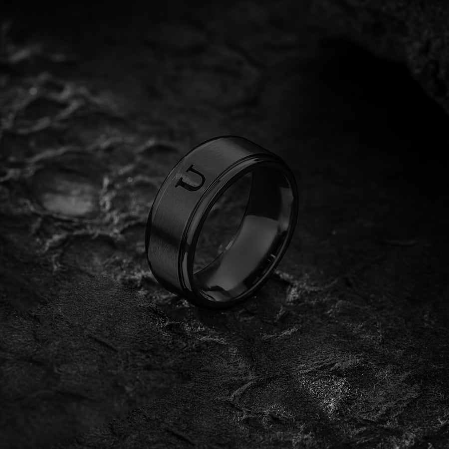 STAINLESS LETTER RING