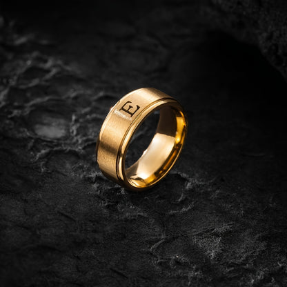 STAINLESS LETTER RING