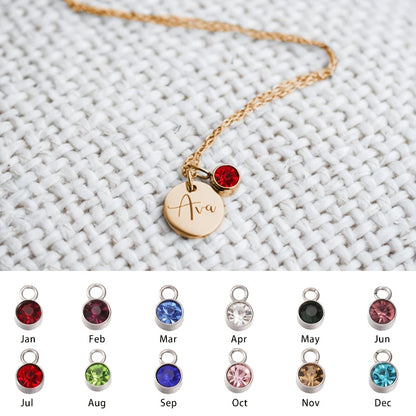 CUSTOMIZED NAME NECKLACE WITH BIRTHSTONE