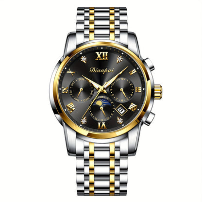 Men’s Automatic Blue Dial Moon Phase Watch