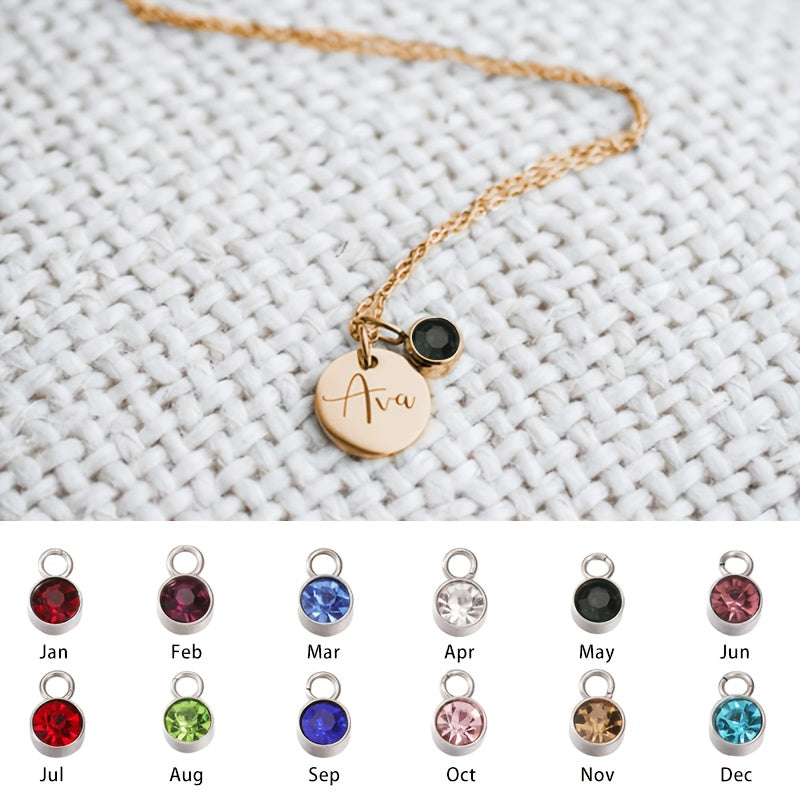 CUSTOMIZED NAME NECKLACE WITH BIRTHSTONE