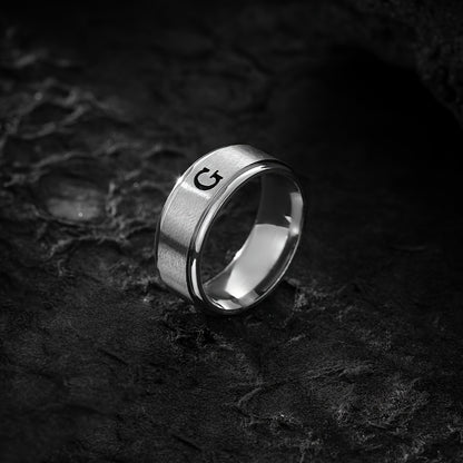 STAINLESS LETTER RING