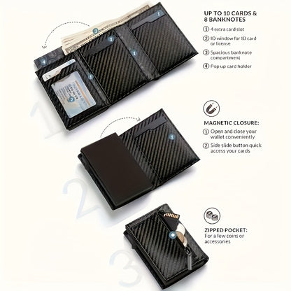 MEN'S RFID POP-UP CARD WALLET