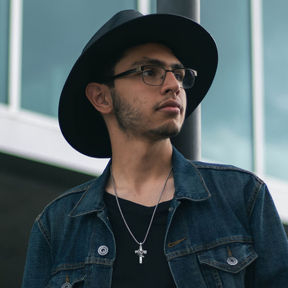 ZODIAC CROSS NECKLACE 925 STERLING SILVER