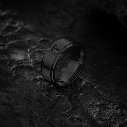 STAINLESS LETTER RING