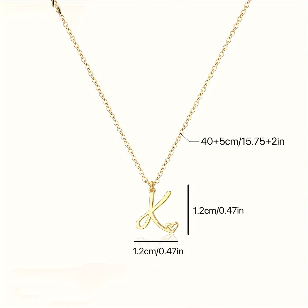 GOLDEN INTERLOCKING INITIAL PENDANT NECKLACE