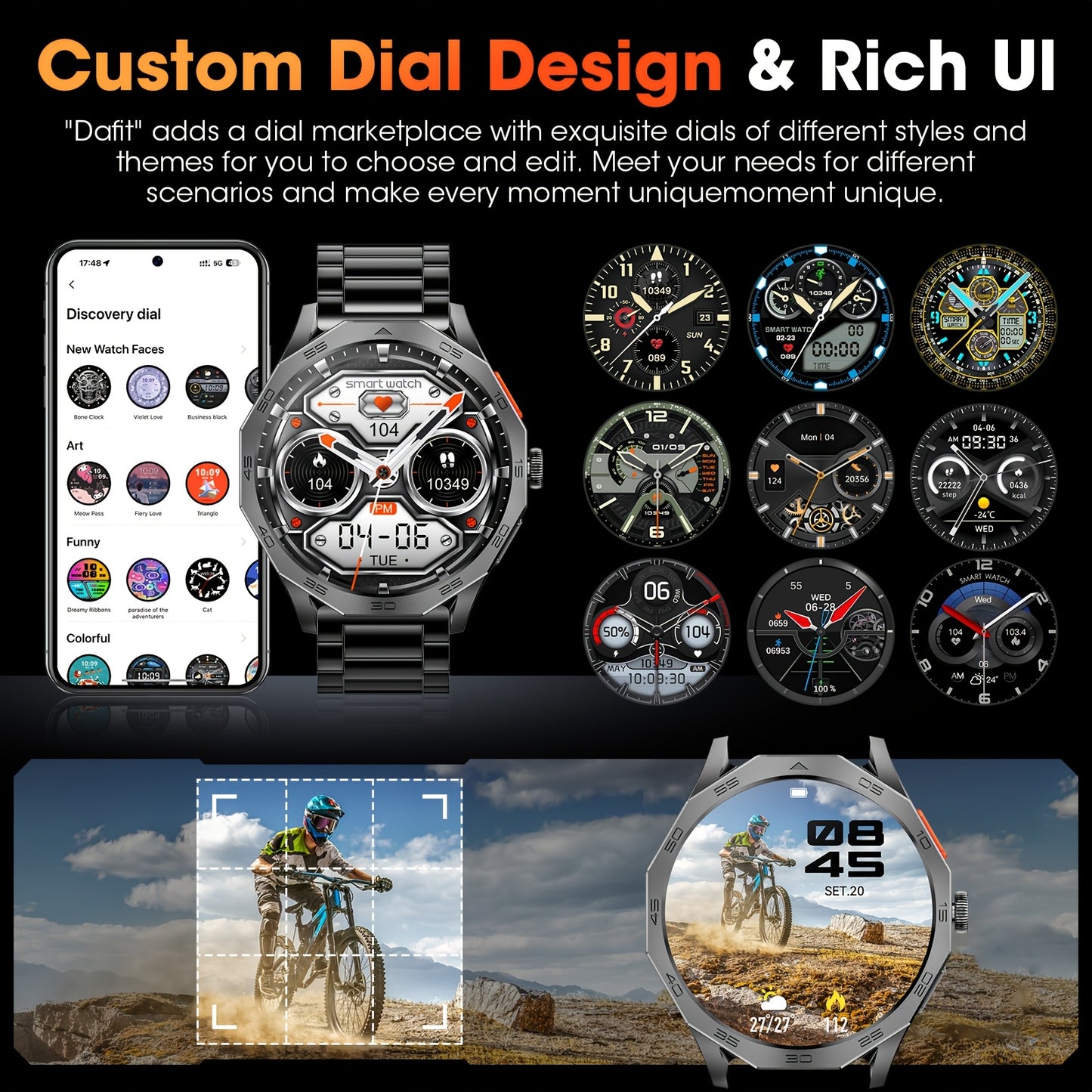 1.75" HD Smartwatch with Bluetooth Calling