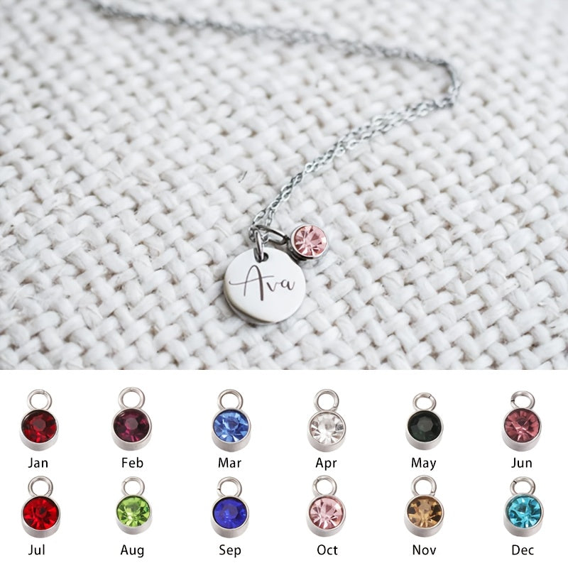 CUSTOMIZED NAME NECKLACE WITH BIRTHSTONE