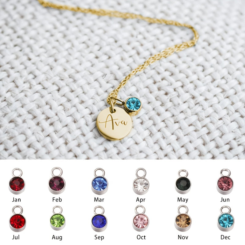 CUSTOMIZED NAME NECKLACE WITH BIRTHSTONE