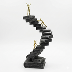 Modern Book Stairs Statue Knowledge Ascent
