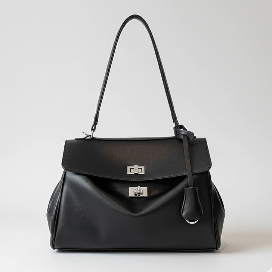 LARGE CAPACITY PLATINUM CROSSBODY SHOULDER BAG