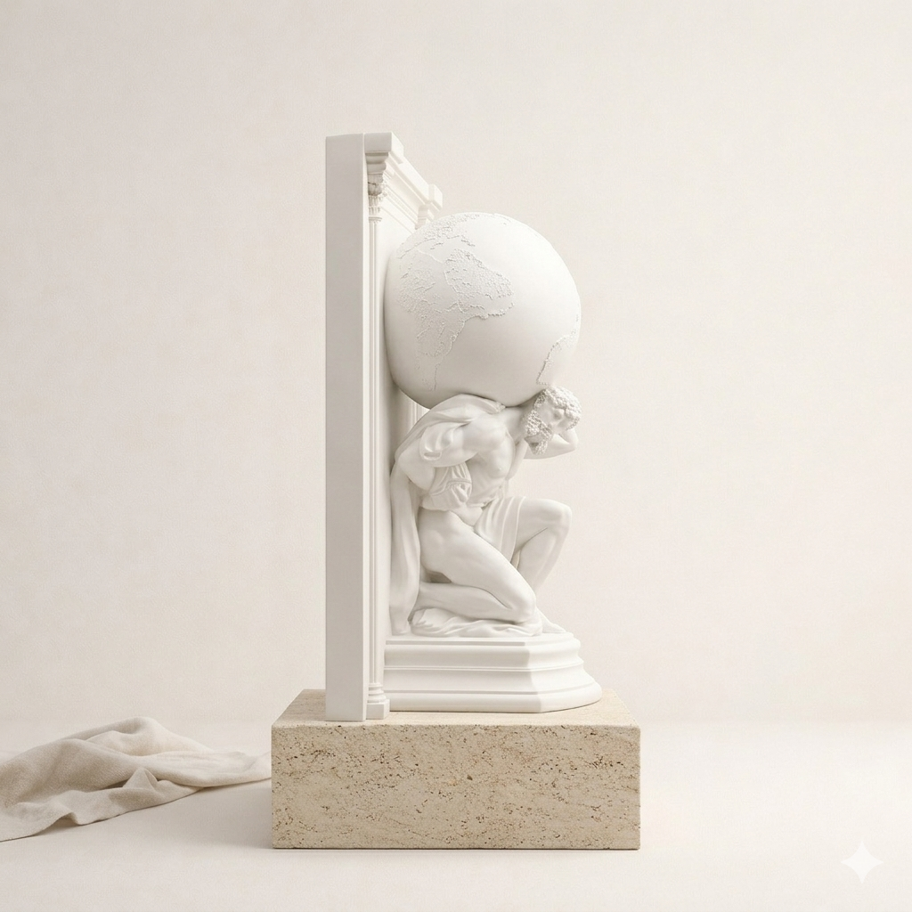 Greek Mythology Atlas Statue Minimalist Decor