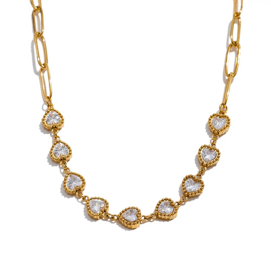 CHROMA HEART COLLAR NECKLACE