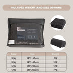 Good Nite Weighted Blanket for Adults - 4/6/8kg Heavy Double Blanket, Improves Sleep & Relaxation (Grey