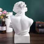 1 Pair of Harp Lady Resin Ornaments, Classic Artistic Design, Perfect for Home Decor, Desk Display, Bookshelf Decoration