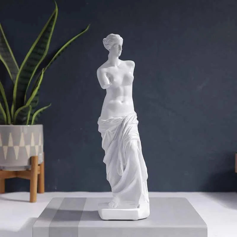 Venus de Milo Statue Resin Figure Sculpture Home Bedroom Living Room Study Decoration Ornament