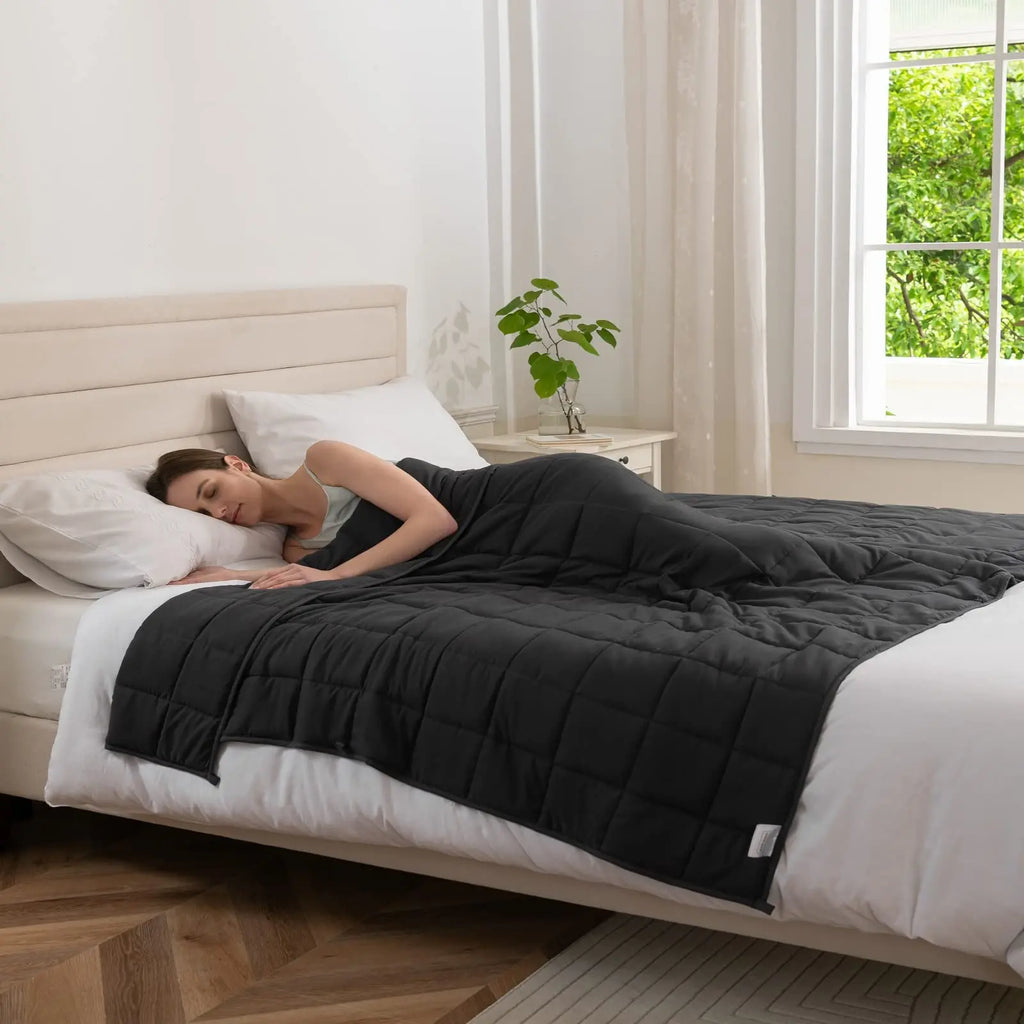 Good Nite Weighted Blanket for Adults - 4/6/8kg Heavy Double Blanket, Improves Sleep & Relaxation (Grey