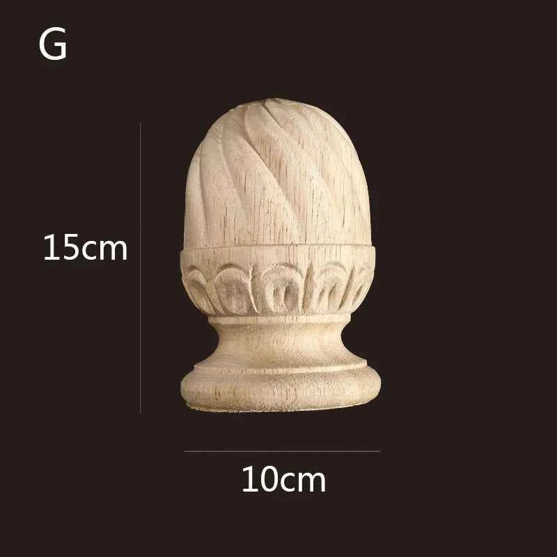Vintage Wood Carved Cabinet Seat Feets European Style Home Decor Applique Ornament Furniture Sofa Legs Decoration Accessories