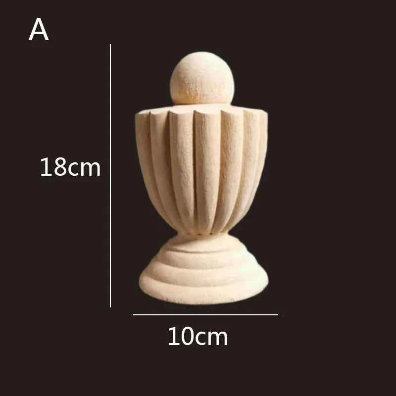 Vintage Wood Carved Cabinet Seat Feets European Style Home Decor Applique Ornament Furniture Sofa Legs Decoration Accessories