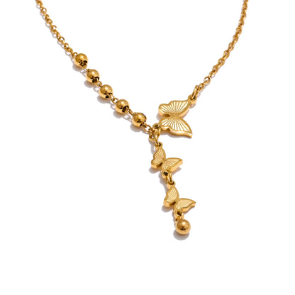 AURORA BUTTERFLY PENDANT NECKLACE