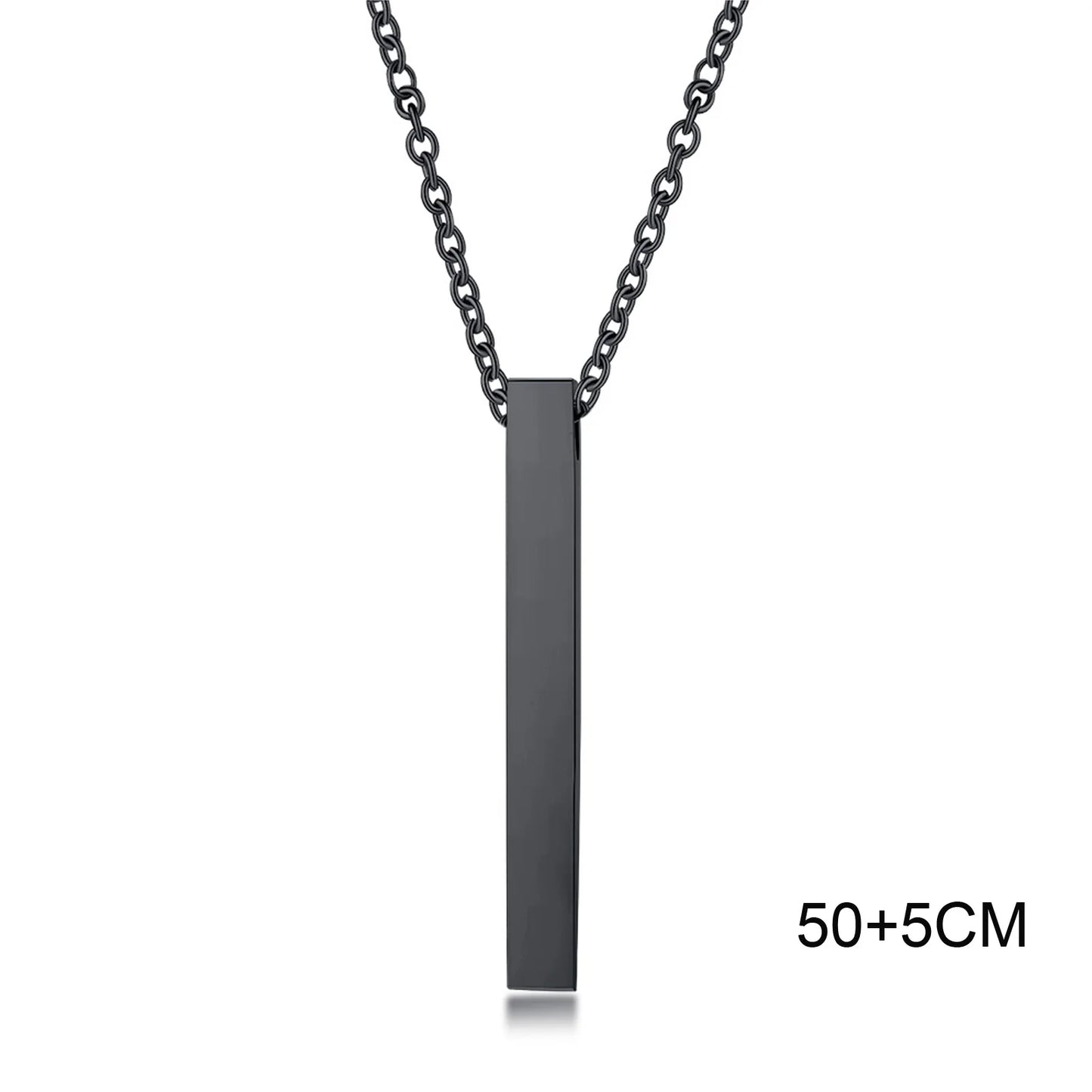 Waterproof Stainless Steel Bar Necklace