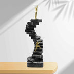 Resin Crafts Thinker Statues Ladder Statue For Bookshelf Decorative Objects Decoration Book Mountain Staircase Statue