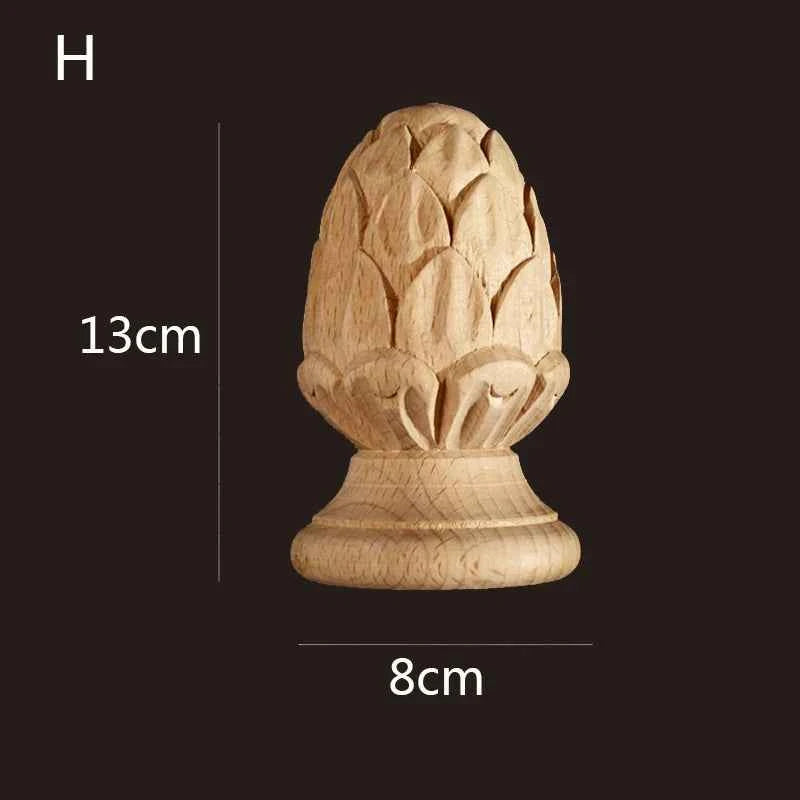 Vintage Wood Carved Cabinet Seat Feets European Style Home Decor Applique Ornament Furniture Sofa Legs Decoration Accessories