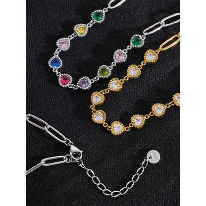 CHROMA HEART COLLAR NECKLACE