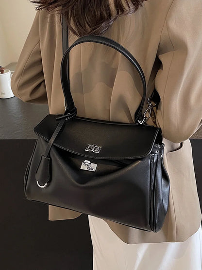 LARGE CAPACITY PLATINUM CROSSBODY SHOULDER BAG