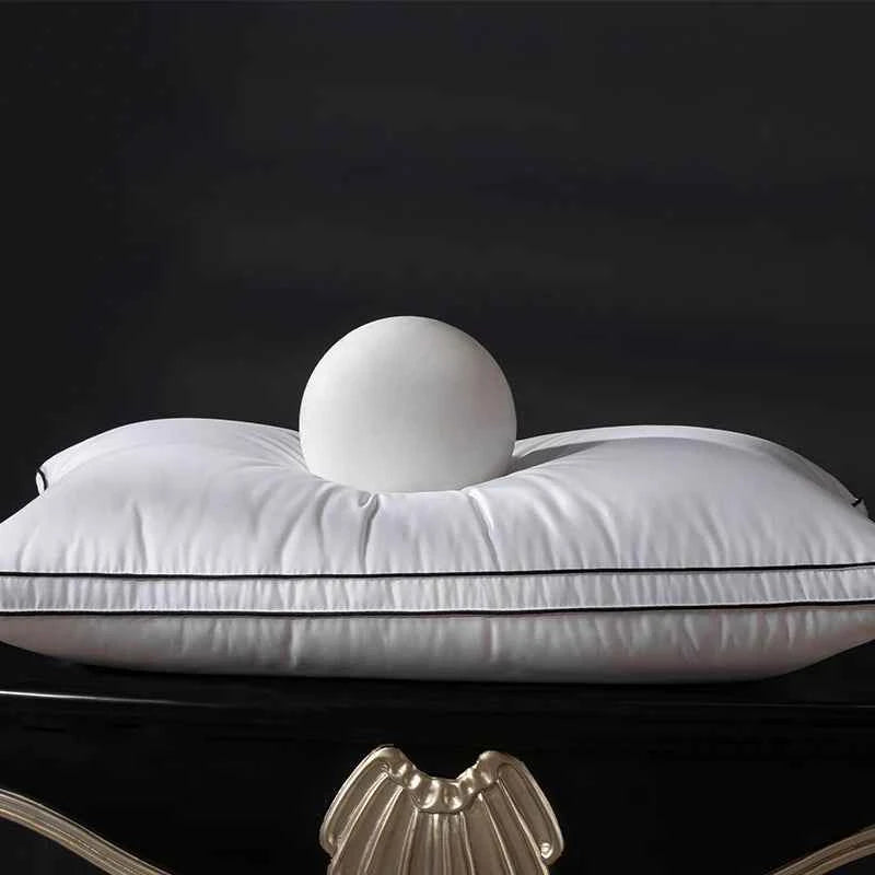 Down Pillow with 100% Goose Down 95% Fill 1200TC Cover - Queen King Standard Size Feather Down Pillow