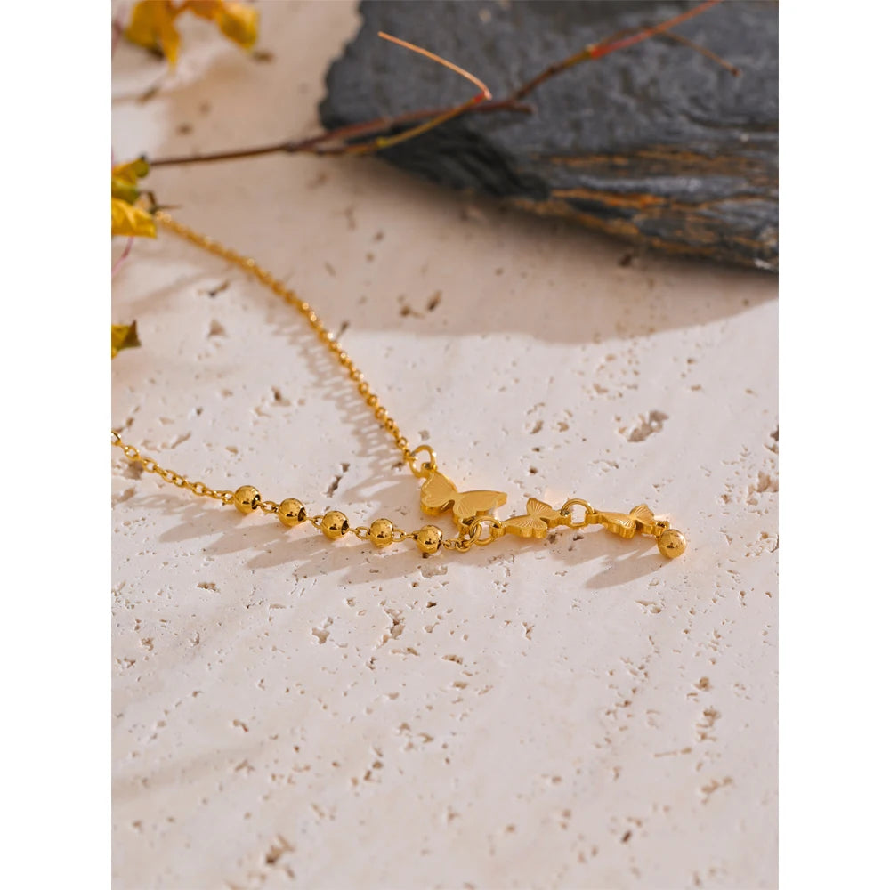 AURORA BUTTERFLY PENDANT NECKLACE