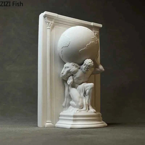 Hercules Mythical Figures Plaster Statue Desk Decoration Ornaments Creative Artwork Characters Sculpture Room Aesthetic Decor