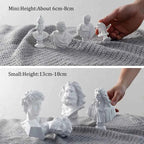 Ancient Greek Goddess Athena Sun God Apollo Mini Plaster Resin Statue Nordic Home Decoration David Head Figurine Art Ornaments
