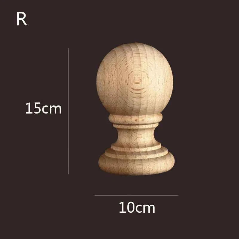 Vintage Wood Carved Cabinet Seat Feets European Style Home Decor Applique Ornament Furniture Sofa Legs Decoration Accessories