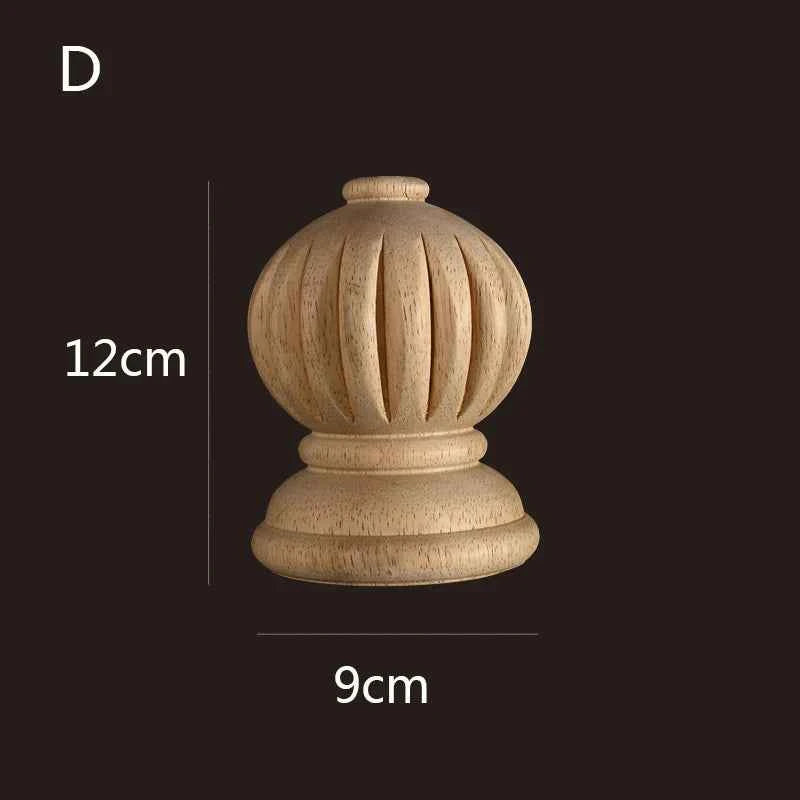 Vintage Wood Carved Cabinet Seat Feets European Style Home Decor Applique Ornament Furniture Sofa Legs Decoration Accessories