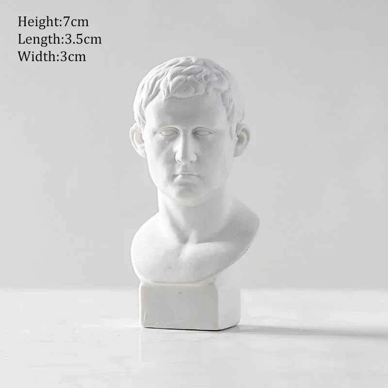 Ancient Greek Goddess Athena Sun God Apollo Mini Plaster Resin Statue Nordic Home Decoration David Head Figurine Art Ornaments