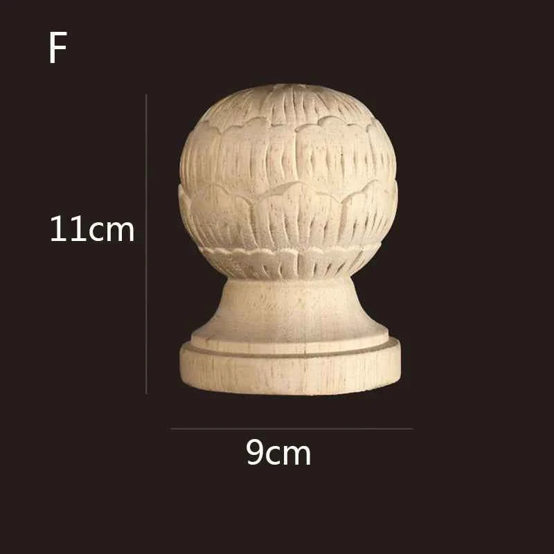 Vintage Wood Carved Cabinet Seat Feets European Style Home Decor Applique Ornament Furniture Sofa Legs Decoration Accessories