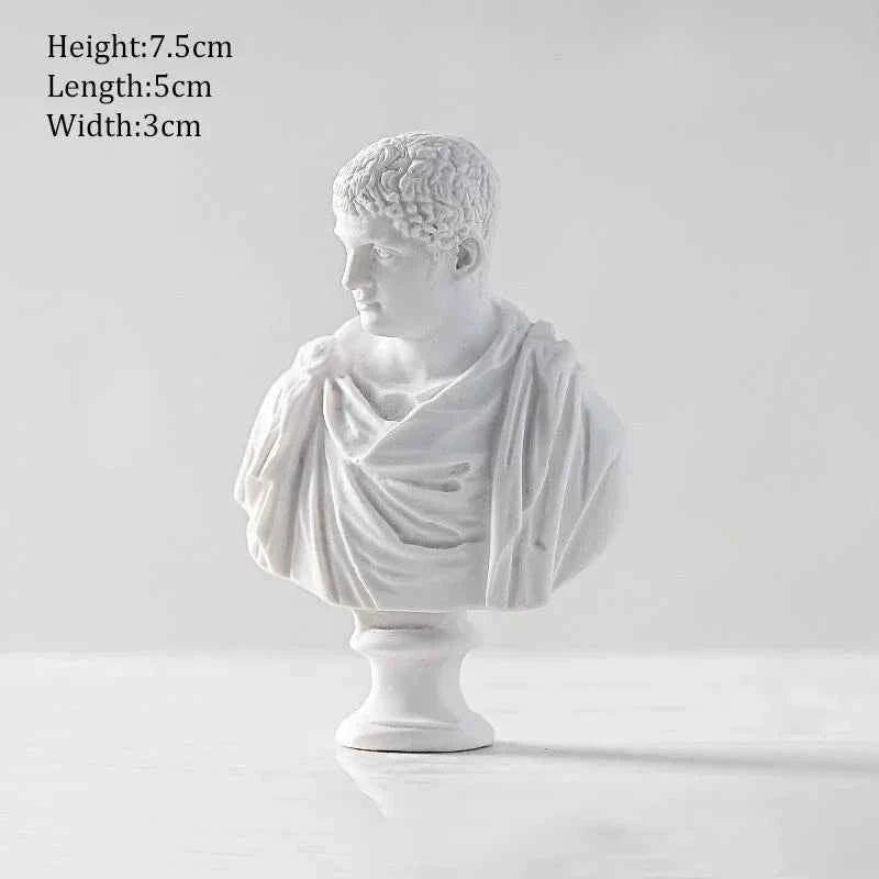 Ancient Greek Goddess Athena Sun God Apollo Mini Plaster Resin Statue Nordic Home Decoration David Head Figurine Art Ornaments